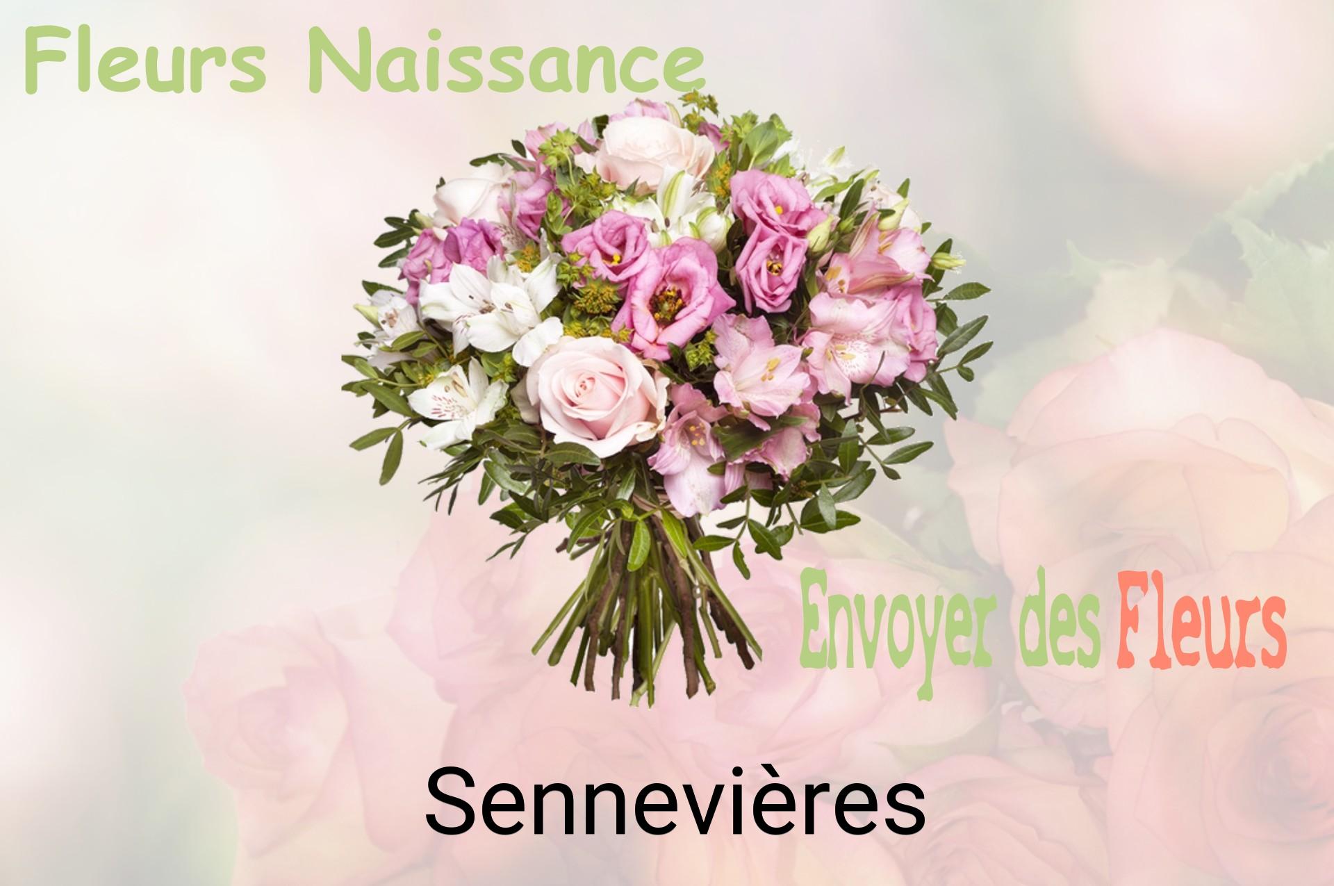 Bouquet de fleurs de naissance livré à Sennevières